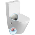 Sapho - toilettes monobloc paco cleanwash avec robinet et douche bidet, siphon en s / siphon en p, blanc ... Sapho - toilettes monobloc paco cleanwash avec robinet et douche bidet, siphon en s / siphon en p, blanc ...