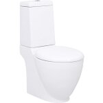 Maisonchic - toilette, pack wc completen cramique coulement d'eau  l'arrire blanc asaf60553 design ...