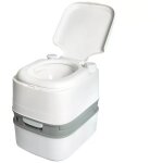 Toilette portable 24 l, supporter 150kg, toilette seche avec couvercle, pr�sentoirs de d�chets, anti ...
