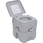 Toilette portable camping - outsunny - avec couvercle et 2 r�servoirs amovibles - 35, 5 � 41 � 42, 5 ...
