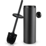 Toilette porte - brosse noire balai toilette wc en acier inox 304 mural impermable facile  nettoyer ...