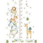 Toise murale enfant stickers muraux enfants tableau de croissance r�gle de hauteur stickers muraux animaux ...