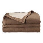 Couverture 100% pure laine vierge double face 'volta' 500 gr / m² toison d'or volta chamois blanchi - ... Couverture 100% pure laine vierge double face 'volta' 500 gr / m² toison d'or volta chamois blanchi - ...