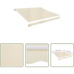 The living store - toit d'auvent toile crme 3 x 2, 5 m (cadre non inclus) - toiture d'extrieur - auvent ...