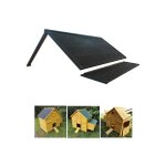 Toit de poulailler bassette xl 6  8 poules noir