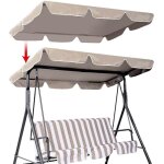 Toit de rechange pour balancelle de jardin 2 places, universel toile de rechange pour balancelle jardin ...