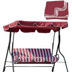 Toit de rechange pour balancelle de jardin 3 places, universel toile de rechange pour balancelle jardin ...