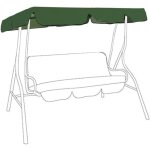 Toit de rechange pour balancelle de jardin imperm�able en 210d toit de balan�oire canop�e pour balancelle ...