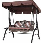 Toit de rechange imperm�able pour balancelle de jardin - canop�e anti - uv pour balan�oire (caf�, 142x120x18cm ...