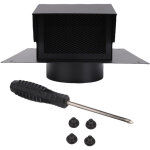 Toit de ventilation de toit avec clapet anti - retour, grille amovible et rallonge inf�rieure pour hotte ...