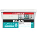 Tollens - peinture couleurs - cuisine et salle de bains - satin - blanc cass - 2l + 20%