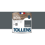 Tollens - peinture bois extérieur 2 en 1 - ultra résistante et économique satin - gris anthracite - 0, ... Tollens - peinture bois extérieur 2 en 1 - ultra résistante et économique satin - gris anthracite - 0, ...