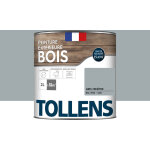 Tollens - peinture bois extrieur 2 en 1 - ultra rsistante et conomique satin - gris fentre - 2l=32m2 ...
