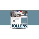 Tollens - peinture extrieure multisupport - ultra rsistante satin - bleu iceberg - 0, 5l=7m2