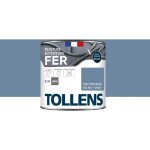 Tollens - peinture fer extrieure 2 en 1 - ultra rsistante, schage rapide et antirouille brillant - ...