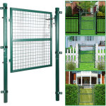Tolletour 100x100cm portillon de jardin en acier galvanis� - portail de jardin - porte de cl�ture - avec ...