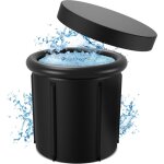 Tolletour - baignoire  glace, baignoire gonflable pliante avec couvercle, (80 cm )