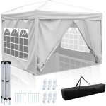 Tolletour barnum pliant 3x3 m r�sistant � la pluie, tente pliante robuste pour jardin, camping et �v�nements ...
