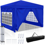 Tolletour barnum pliant 3x3 m r�sistant � la pluie, tente pliante robuste pour jardin, camping et �v�nements ...