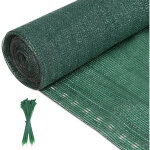 Tolletour brise vue occultant en hdpe 150g / m� 1. 2x25m brise vue renforc� avec attaches de fixation ...