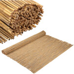 Tolletour canisse en roseau 120 � 300 cm, brise - vue naturel pour jardin