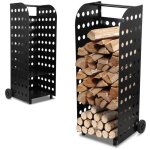 Tolletour - chariot à bois maximale 60 kg 42x35x112cm transport bois chauffage chariot a buches en metal ... Tolletour - chariot à bois maximale 60 kg 42x35x112cm transport bois chauffage chariot a buches en metal ...