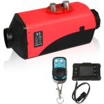 Tolletour - chauffage vehicule diesel 12v 5000w lcd monitor air fuel heater chauffage d'appoint pour ...