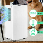 Tolletour d�shumidificateur d'air d�shumidificateur anti moisissure portable silencieux 38db, minuterie ...