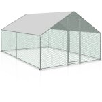 Tolletour - enclos poulailler 18 m parc grillag 6x3 m acier galvanis cage parc enclos pour animaux ...