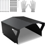 Tolletour garage noir pour robot tondeuse en t�le d'acier galvanis�e ? toit pour abri de voiture avec ...