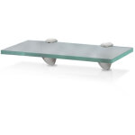 Tolletour panneau d'�tag�re tablette murale �tag�re en verre meuble de rangement verre satin�e 30 x 10 ...