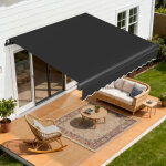 Tolletour store banne mural articul� store �lectrique r�tractable protection uv50 + 2, 5x2 m aluminium ...