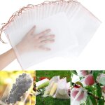 50 pices sac de protection des fruits, sacs  fruits en organza rutilisables sacs en filet avec sacs ...