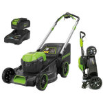 Tondeuse autoport�e sans fil 48 v 51 cm avec ramassage et mulching ? greenworks
