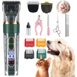 Tondeuse chien, tondeuse pour chien professionnelle, tondeuse chat poils longs noeud, avec cran led ...