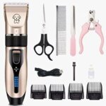 Tondeuse chien, tondeuse pour chien professionnelle tondeuse chien poil long epais chat dog clipper kit ...
