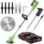 Zoternen - tondeuse �lectrique 21v, d�sherbeur � batterie rechargeable au lithium, tondeuse sans fil, ...