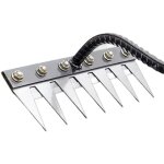 Tondeuse à gazon désherbage sol meuble 7 griffes métal multi - usages herbe durcie jardinage cadeaux ... Tondeuse à gazon désherbage sol meuble 7 griffes métal multi - usages herbe durcie jardinage cadeaux ...