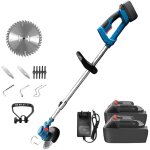 Tondeuse � gazon �lectrique avec batterie 2000 mah coupe - herbe sans fil portable pour parcs de pelouse ...