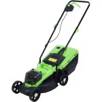 Tondeuse  gazon lectrique  conducteur marchant, sans fil, 1600w, 3600 tr / min, bac de ramassage de ...