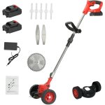 Tondeuse à gazon électrique sans fil, 800w, 8500rpm, 24v, 2 batteries 2000mah, rouge. Tondeuse à gazon électrique sans fil, 800w, 8500rpm, 24v, 2 batteries 2000mah, rouge.