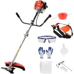 Tondeuse  gazon  essence 2 en 1, scarificateur et trancheuse, 52 cm3, monocylindre, refroidie par air, ...