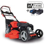 Scheppach - tondeuse à gazon hybride ms225 - 53e ? moteur 4 temps 224 cm3 / 6 cv ? 4400 w ? largeur de ... Scheppach - tondeuse à gazon hybride ms225 - 53e ? moteur 4 temps 224 cm3 / 6 cv ? 4400 w ? largeur de ...
