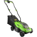 Oxeo - tondeuse  gazon sans fil batterie 18v - largeur 33cm - hauteur coupe 25 - 65mm - surface 280m ...
