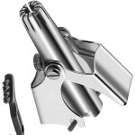 Tondeuse � poils nasaux - en acier inoxydable - pour homme et femme - m�canique - lavable