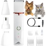 Tondeuse professionnelle pour animaux, chiens, chats, poissons et griffes�, silencieuse, 4 fonctions, ...