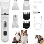 Tondeuse professionnelle silencieuse pour chiens et chats : tondeuse �lectrique 4 en 1 pour chien avec ...