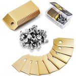 Tondeuse robotis�e, 30 lames de rechange universelles + 30 vis, compatible avec toutes les tondeuses ...