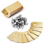 Tondeuse robotis�e, 60 lames de rechange universelles + 60 vis, compatible avec toutes les tondeuses ...