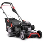 Tondeuse thermique tracte 202cc avec moteur honda, mulching, jection latrale et vitesse variable.